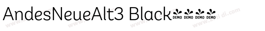 AndesNeueAlt3 Black字体转换